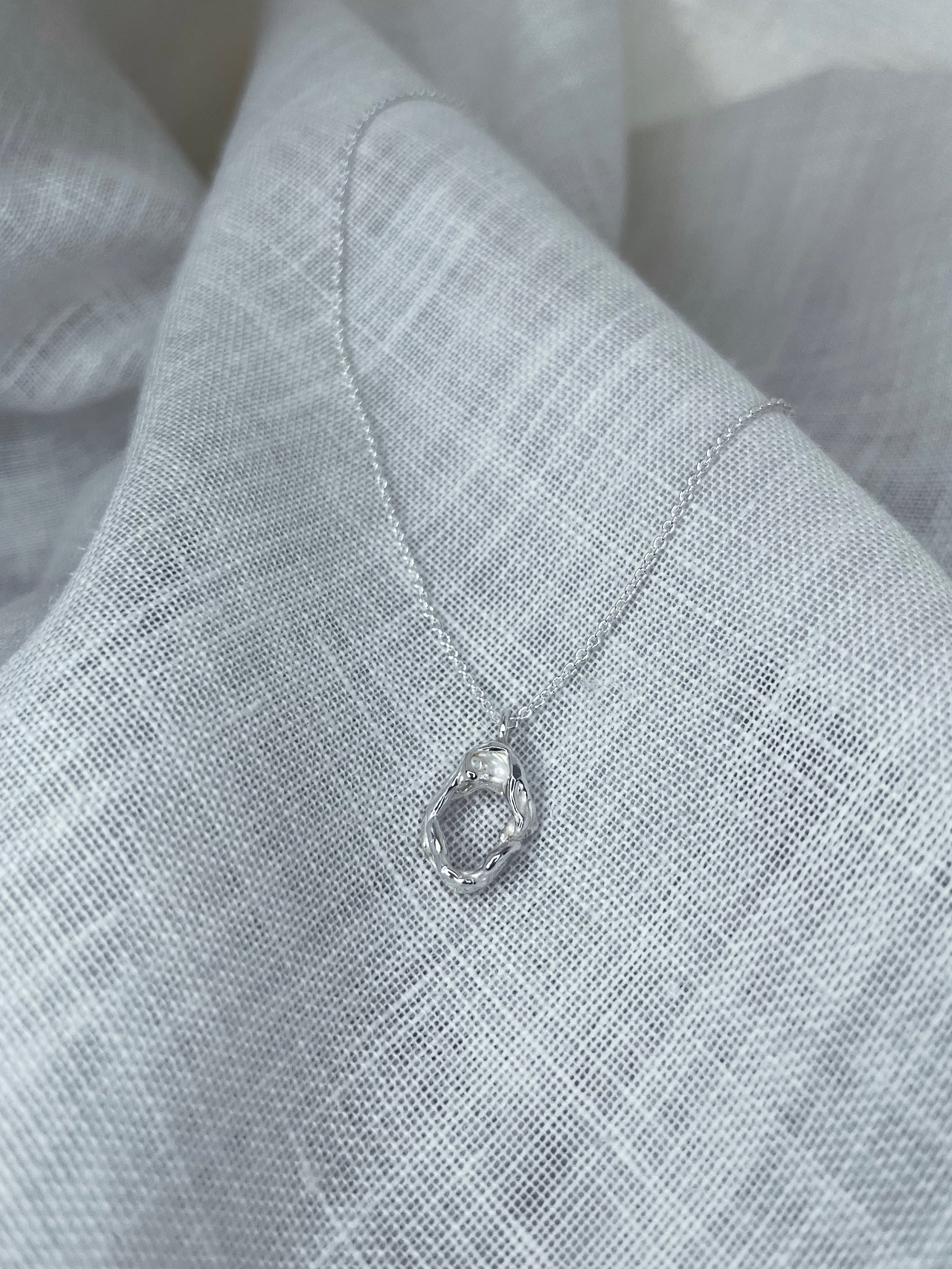 Lava Halskæde - Sterling sølv