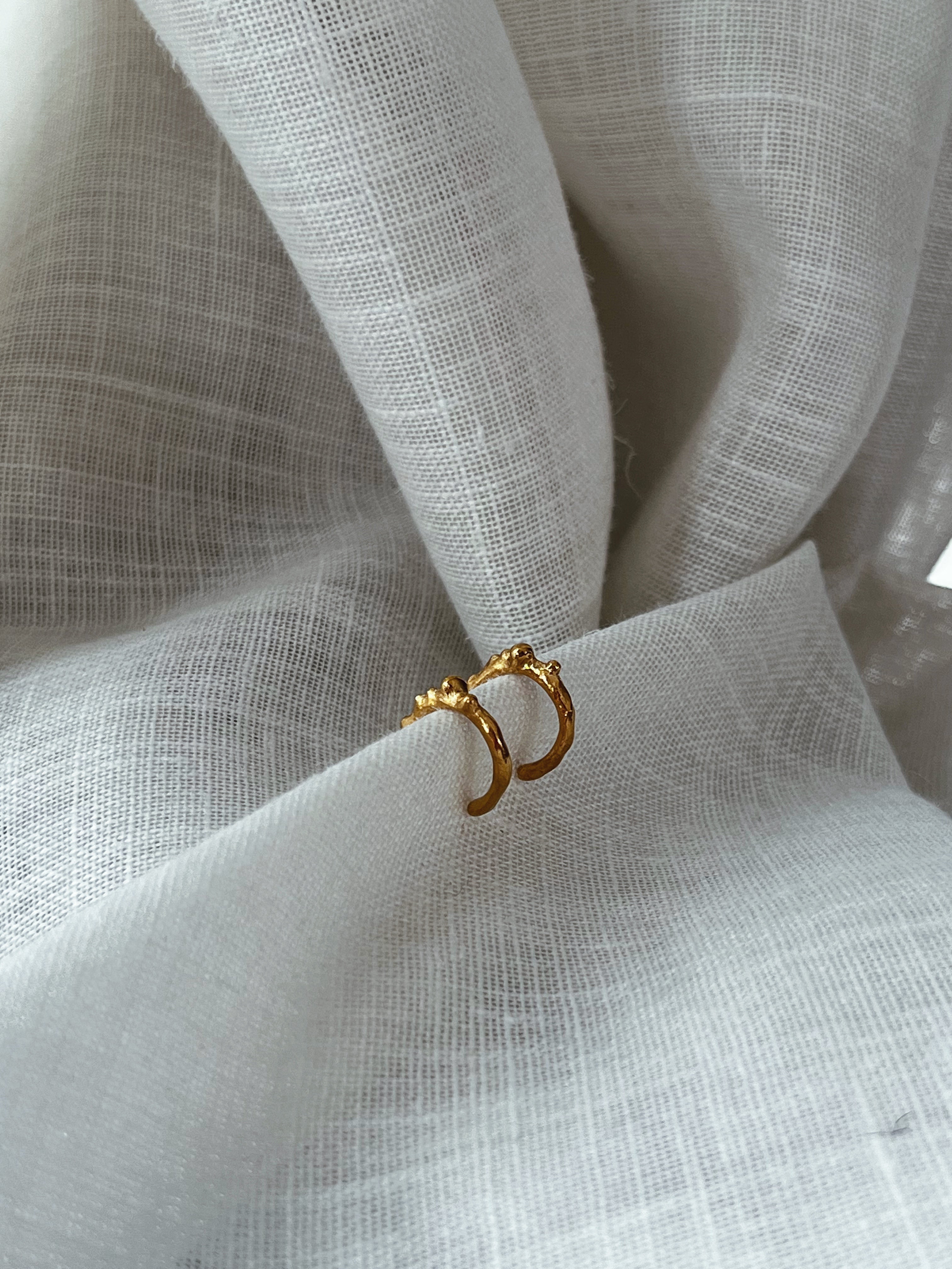 Fiorellino creoler - 8 karat guld